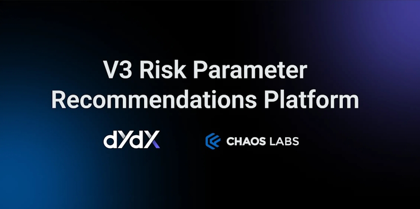 dYdX V3 Risk Parameter Recommendations Platform: Methodology Exploration