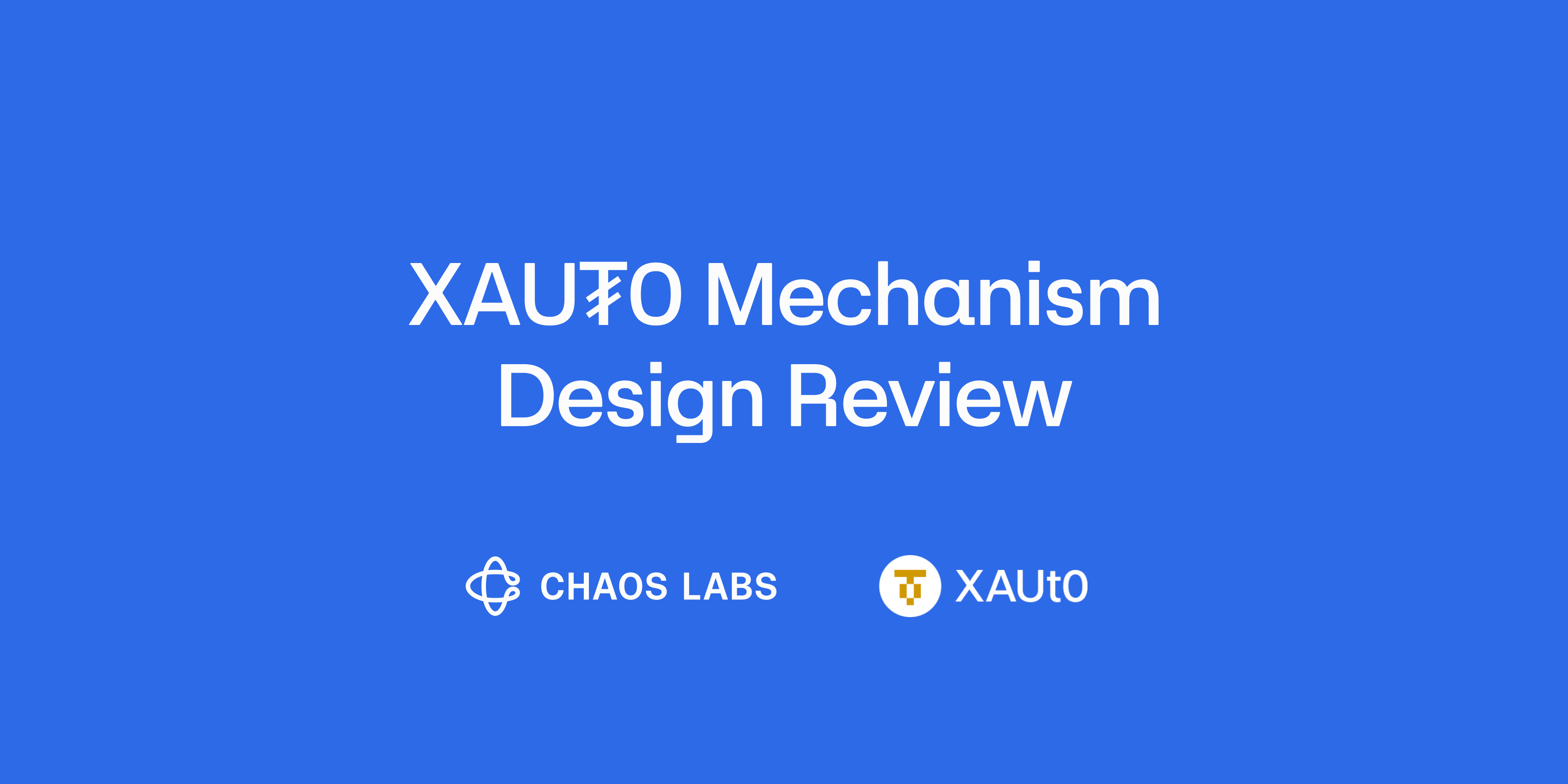 Cover Image for XAUT0 Mechanism Design Review