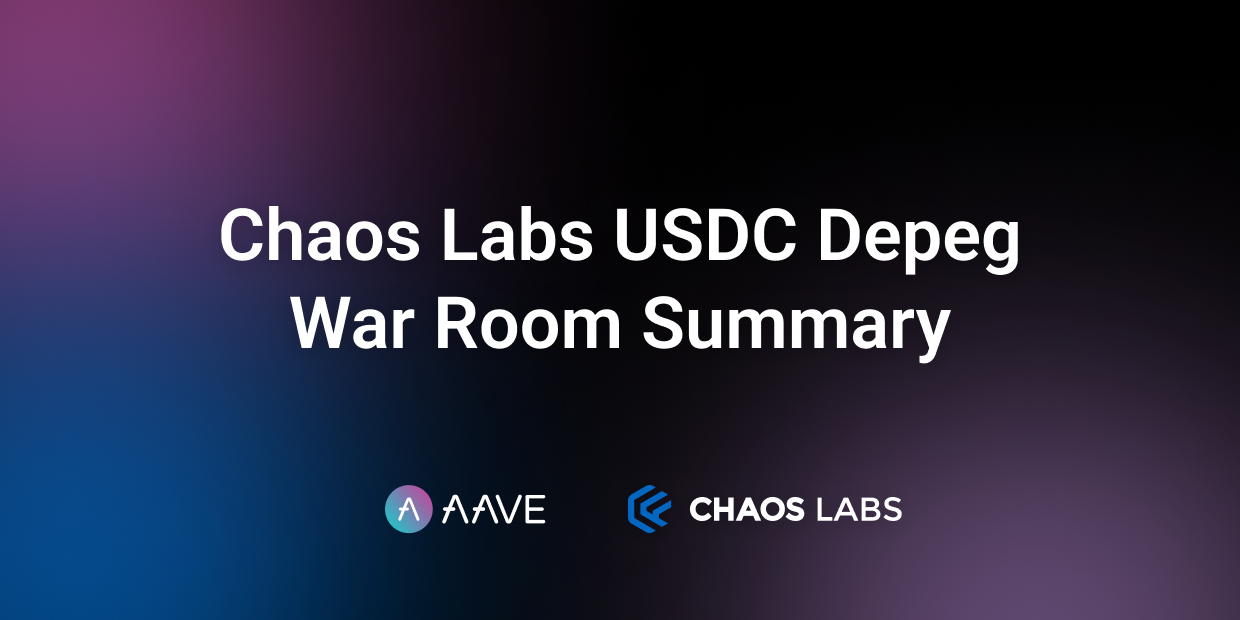 Cover Image for Chaos Labs USDC Depeg - War Room Summary
