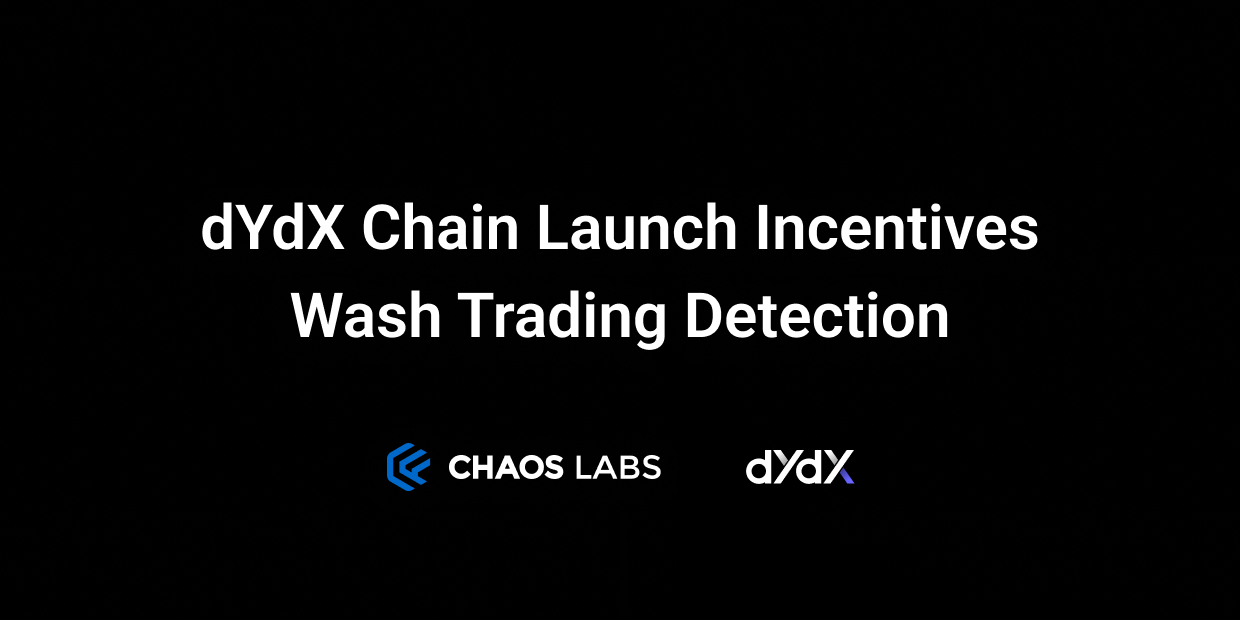 Cover Image for dYdX Chain Launch Incentives Program: Wash Trading Detection