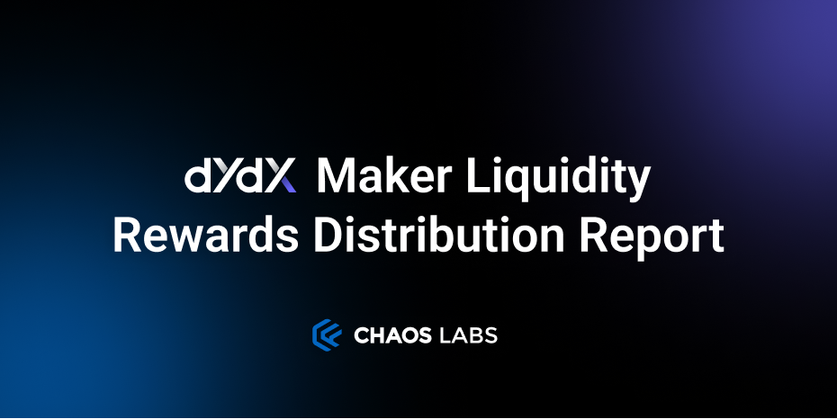 Cover Image for dYdX Maker Liquidity Rewards Distribution Report