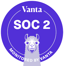 SOC 2 Type II, monitored by Vanta